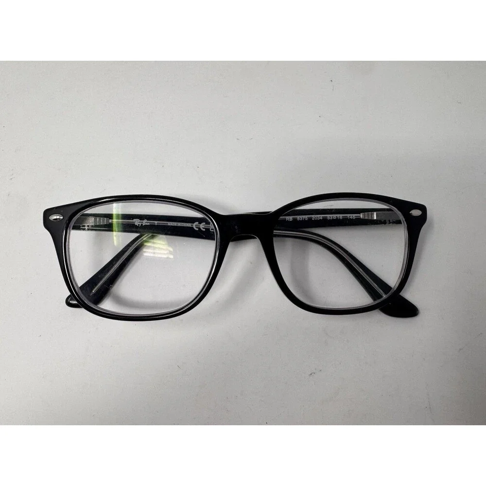 Ray-Ban RB5375 Eyeglass Frames Only 53-18-145 Black 2034